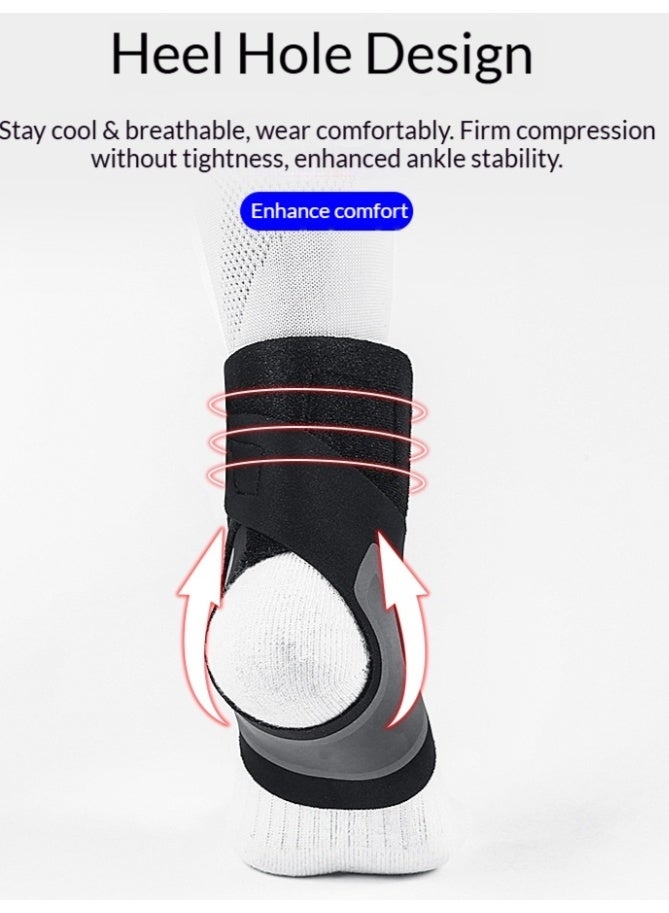 kyncilor 1 Pair Ankle Brace for Women & Men - Breathable Comfortable Adjustable Ankle Wrap, Ankle Support for Running, Basketball, Achilles, Minor Sprains, Joint Pain Relief, Injury Recovery, One Size Fits All - Image 4